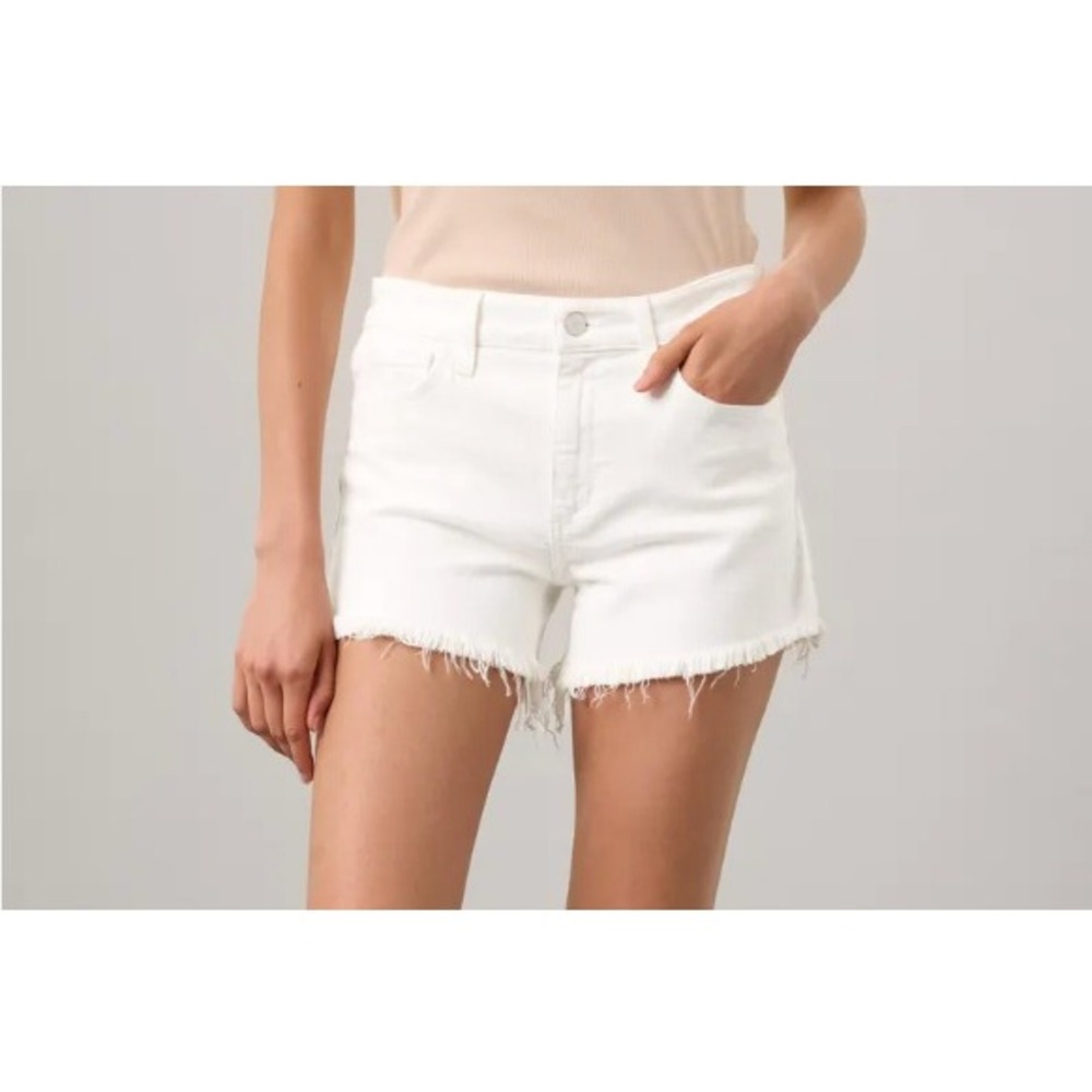 Citizens of Humanity‎ Marlow Vintage Cutoff Shorts White High Rise Denim Size 23